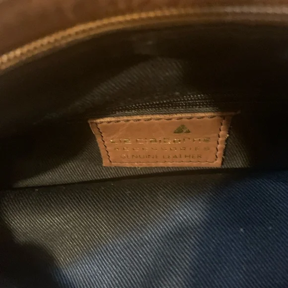 Liz Claiborne Tan Embossed Shoulder Bag - Picture 4 of 4